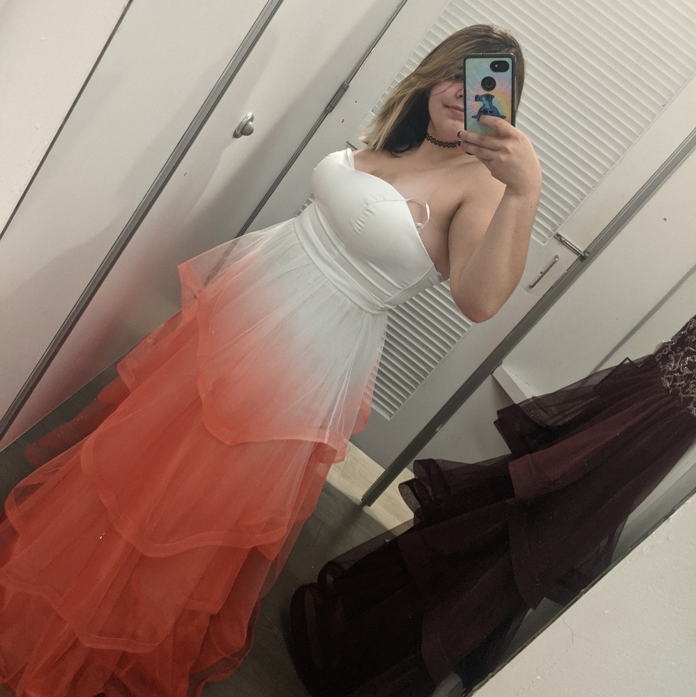 Ombre prom dress